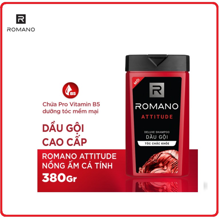 Dầu Gội ROMANO Hương Nước Hoa Classic/Attitude/Force/Gentlemen 380g