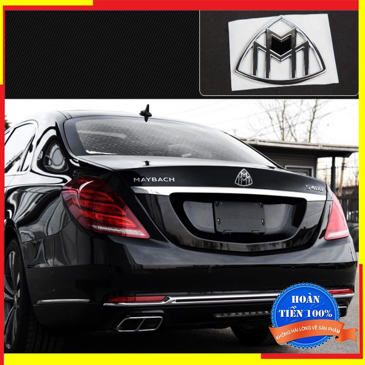 1 chiếc logo biểu tượng sau xe Maybach/ Dùng độ xe Mercedes: Mã G80705