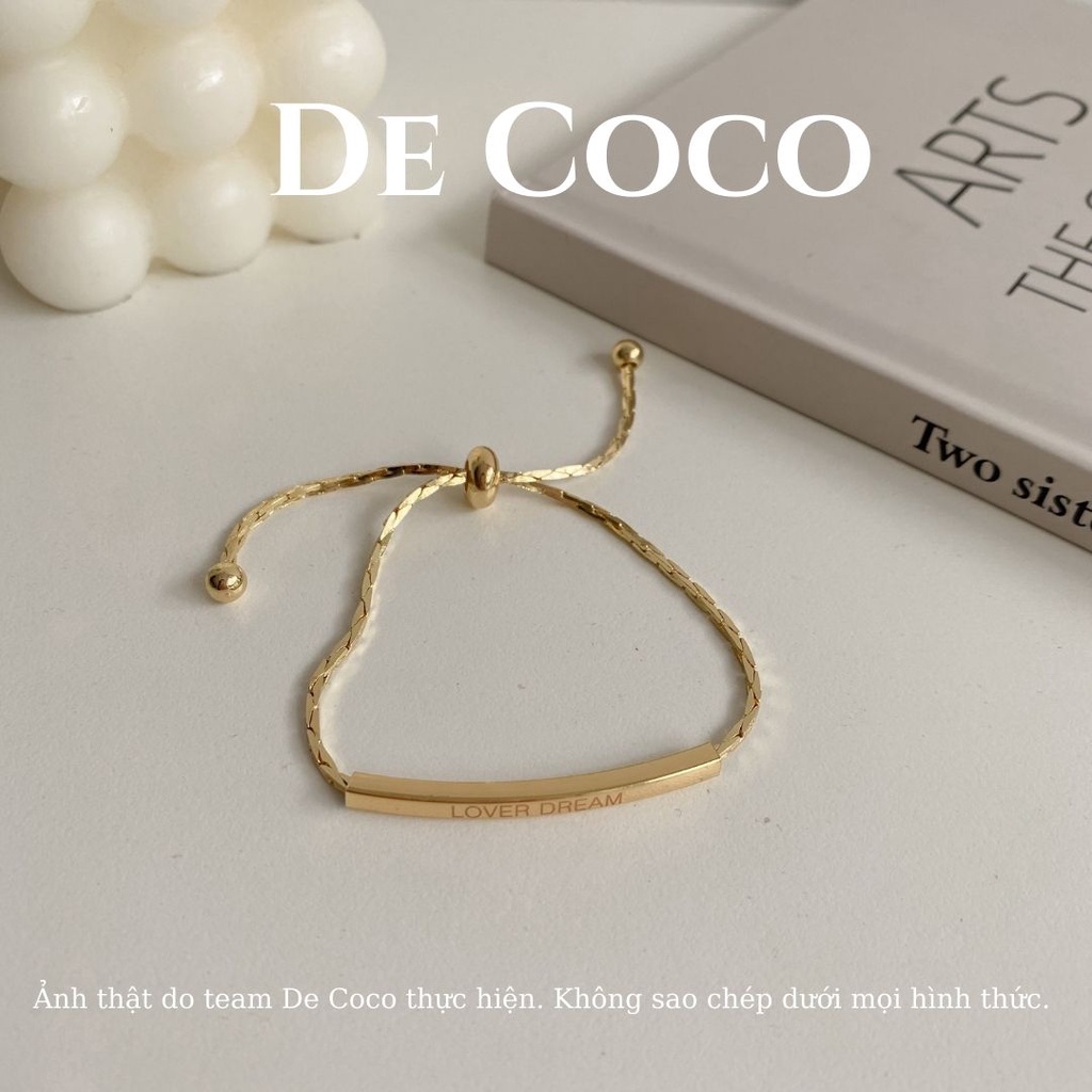 Vòng tay nữ, lắc tay gold bar De Coco decoco.accessories