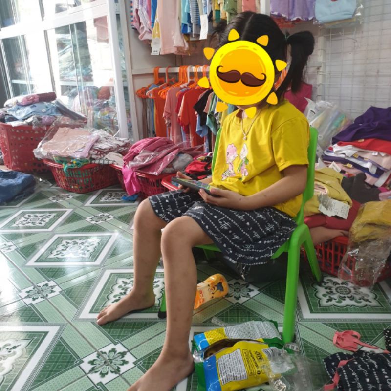 {8-20kg} Set áo + chân váy bé gái chất cotton loại đẹp (chân váy có quần)