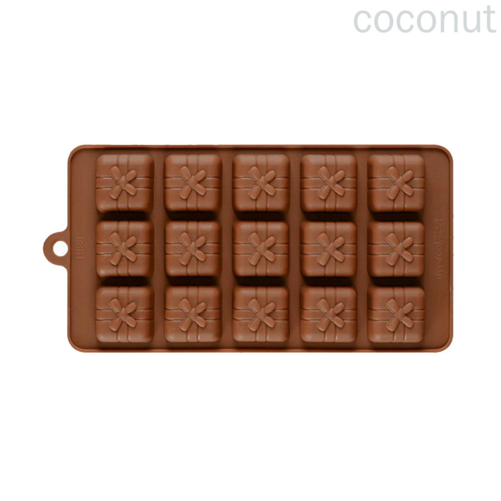 Khuôn Silicon Làm Bánh Kẹo 15 Ngăn Hình Trái Dừa Diy