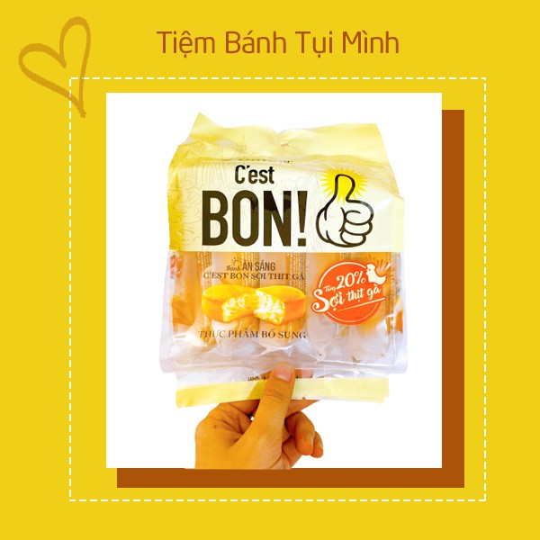 Bánh Ăn Sáng Sợi Thịt Gà C’est Bon 85g ( 5 gói X 17g )