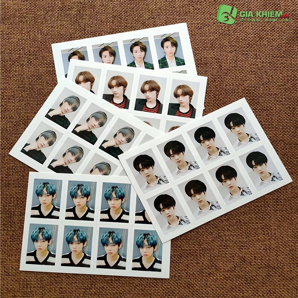 In Photo ID in ảnh thẻ không phai không nhòe màu size 3x4cm theo yêu cầu