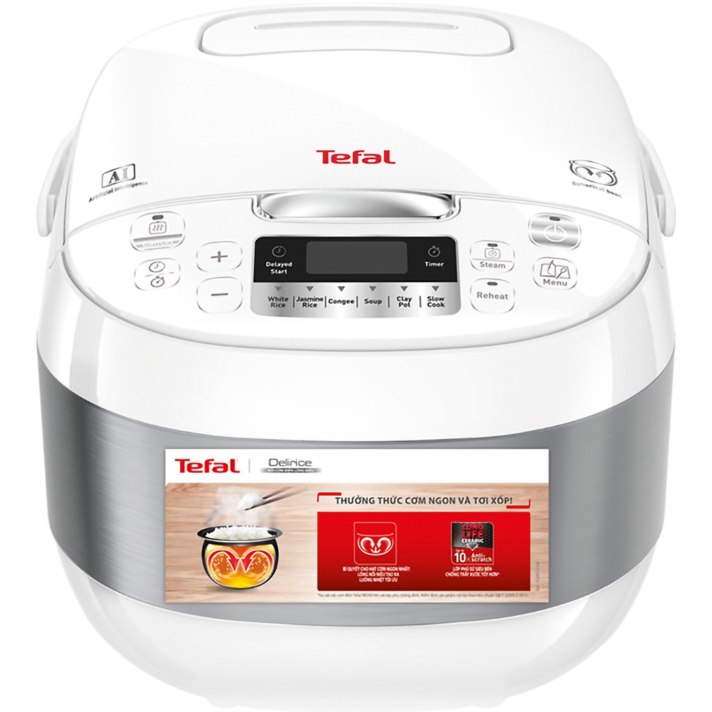 Nồi Cơm Điện Tử Tefal RK752168 - 1.8L, 750W - Hàng Chính Hãng