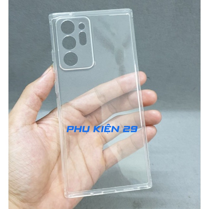 Ốp lưng silicon dẻo trong suốt cao cấp có bọc camera