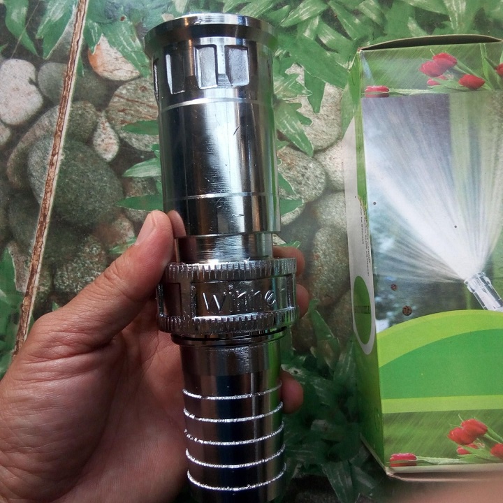 VÒI TƯỚI CÂY INOX ĐA NĂNG CẦM TAY WINNER GẮN ỐNG PHI 35, PHI 40. VÒI TƯỚI NÔNG NGHIỆP INOX CHẤT LƯỢNG