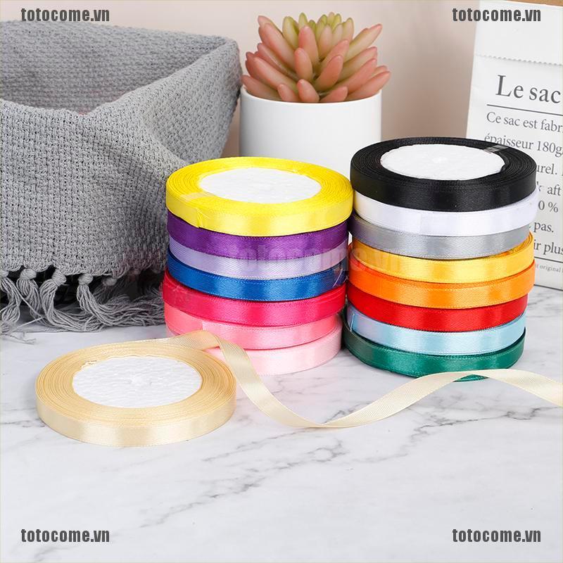 Cuộn Dây Ruy Băng Lụa Satin 10mm Dài 22m Dùng Trang Trí