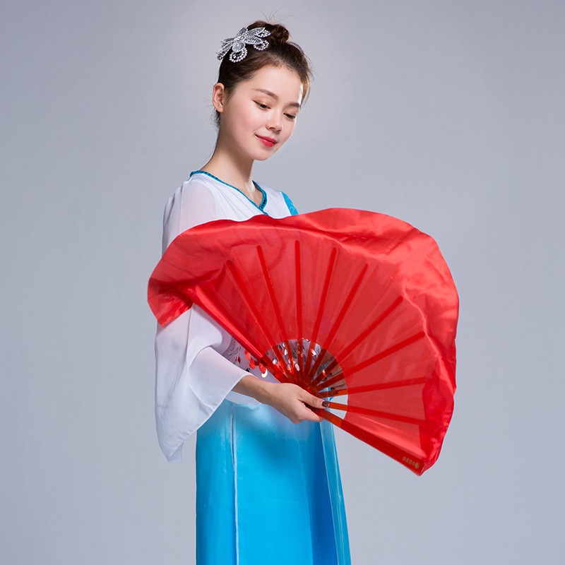 Quạt múa văn nghệ một màu nan nhựa siêu bền và đẹp