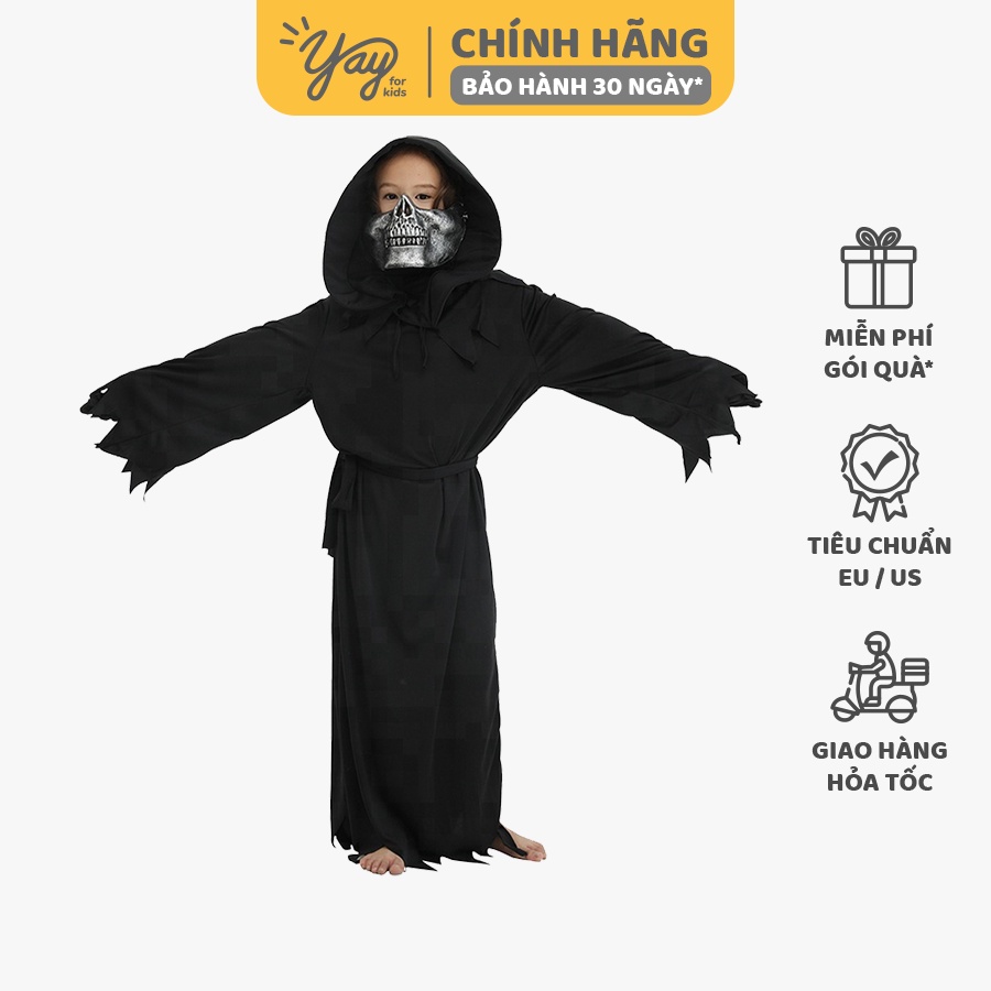 Đồ Hoá Trang Trẻ Em - Thần Chết Black Death - FT22102 - Yay