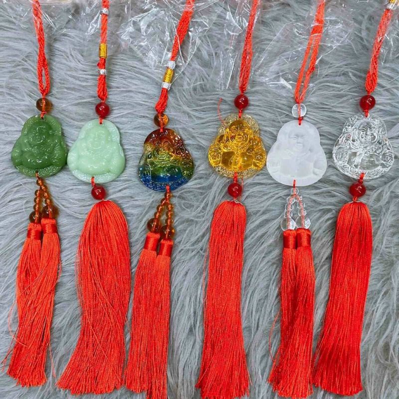 Chuỗi treo xe hơi, phòng khách phật Di Lặc bình an may mắn