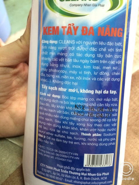Kem tẩy đa năng Cleans 700g