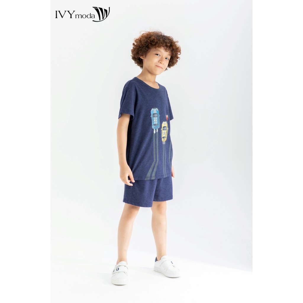 [NHẬP WABRTL5 GIẢM 10% TỐI ĐA 50K ĐH 250K ]Áo thun in hình (kèm quần) bé trai IVY moda MS 57K1261