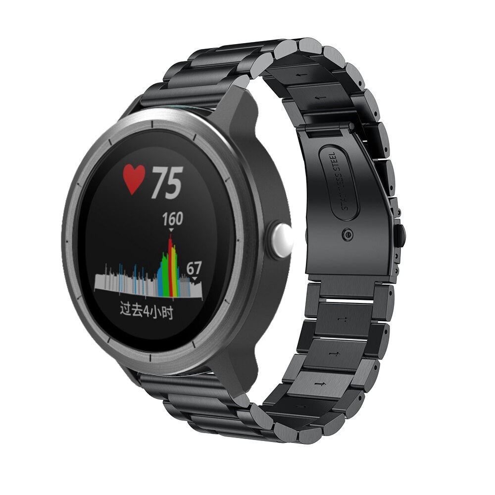 Dây đeo đồng hồ thay thế bằng thép không gỉ dạng mắt xích cho Samsung Galaxy Watch 3 4 41mm 44mm Classic 46mm Active 1 2 20mm 40mm S2 Gt 42mm 45mm