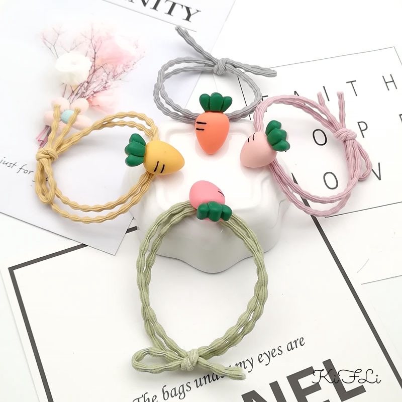 Dây Cột Tóc Hình Củ Cà Rốt Xinh Xắn Cho Nữ