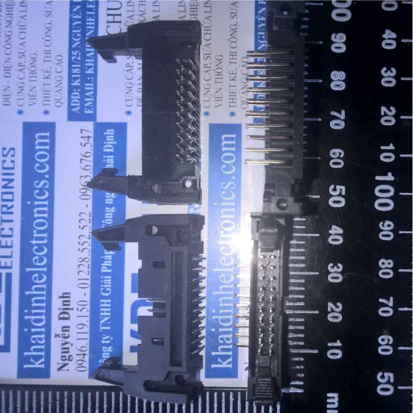 Đầu nhựa cổng IDE20 cái đầu gài, Cong 2.54mm, đầu gắn trên PCB, 20 chân (5 cái) kde0232