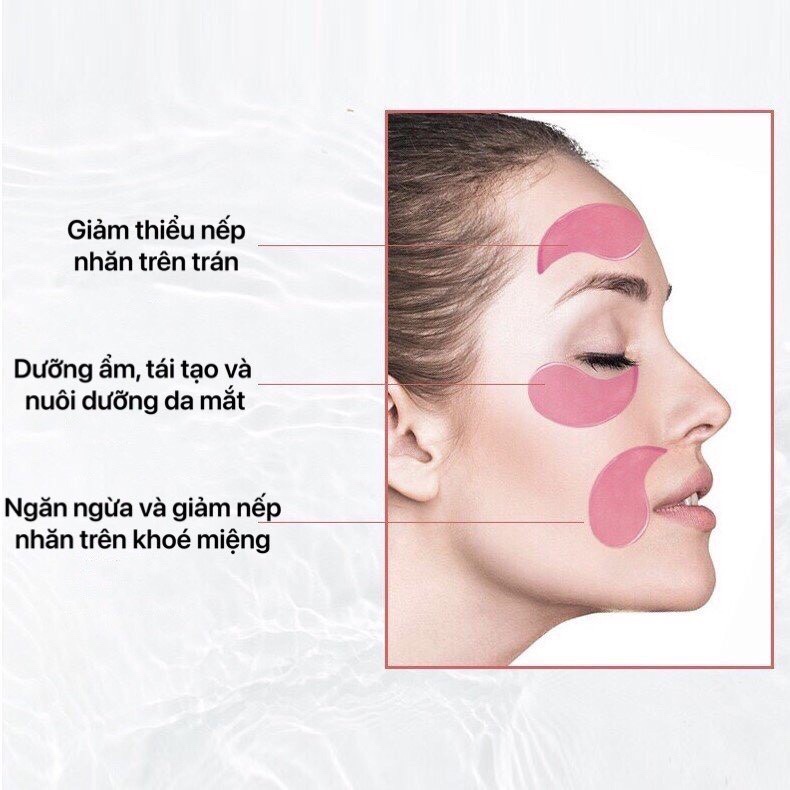 Mặt Nạ Mắt SERSANLOVE Nhũ Lấp Lánh Dưỡng Ẩm Giảm Thâm Giảm Nhăn Starry Eye Mask 60 Miếng (SSL34)