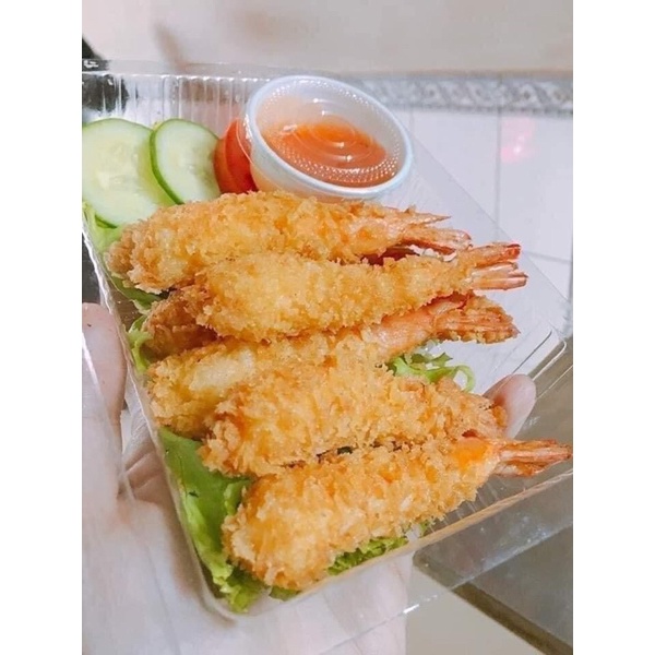 [HỎA TỐC SG] Tôm tẩm bột chiên xù rau củ thơm ngon 10 con