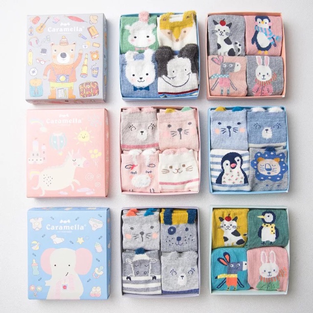 Tất hộp Caramella