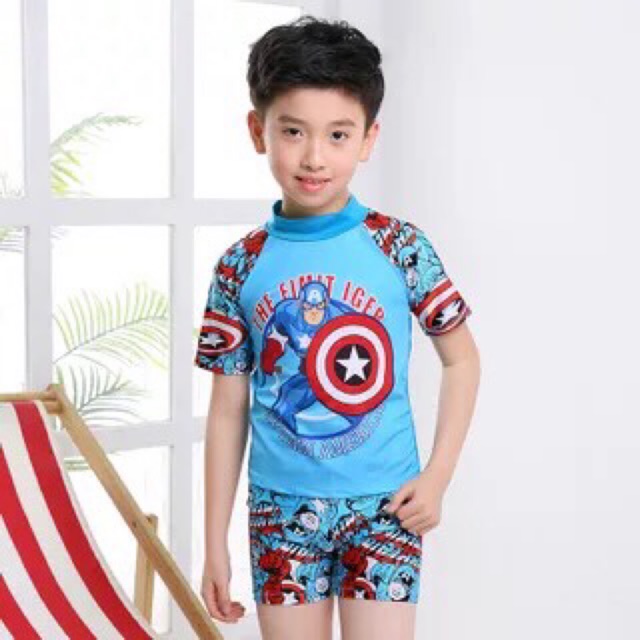 Bộ bơi siêu nhân bé thích mê