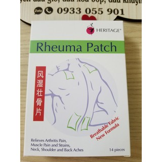 Cao Dán Giảm Đau Heritage Rheuma Patch