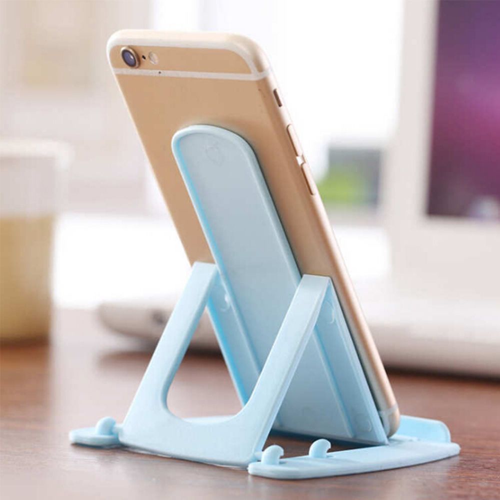 Giá đỡ điện thoại/ máy tính bảng mini bằng nhựa có thể điều chỉnh nhiều màu sắc dễ thương