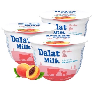 Sữa chua ăn DALATMILK VỊ đào 100gr