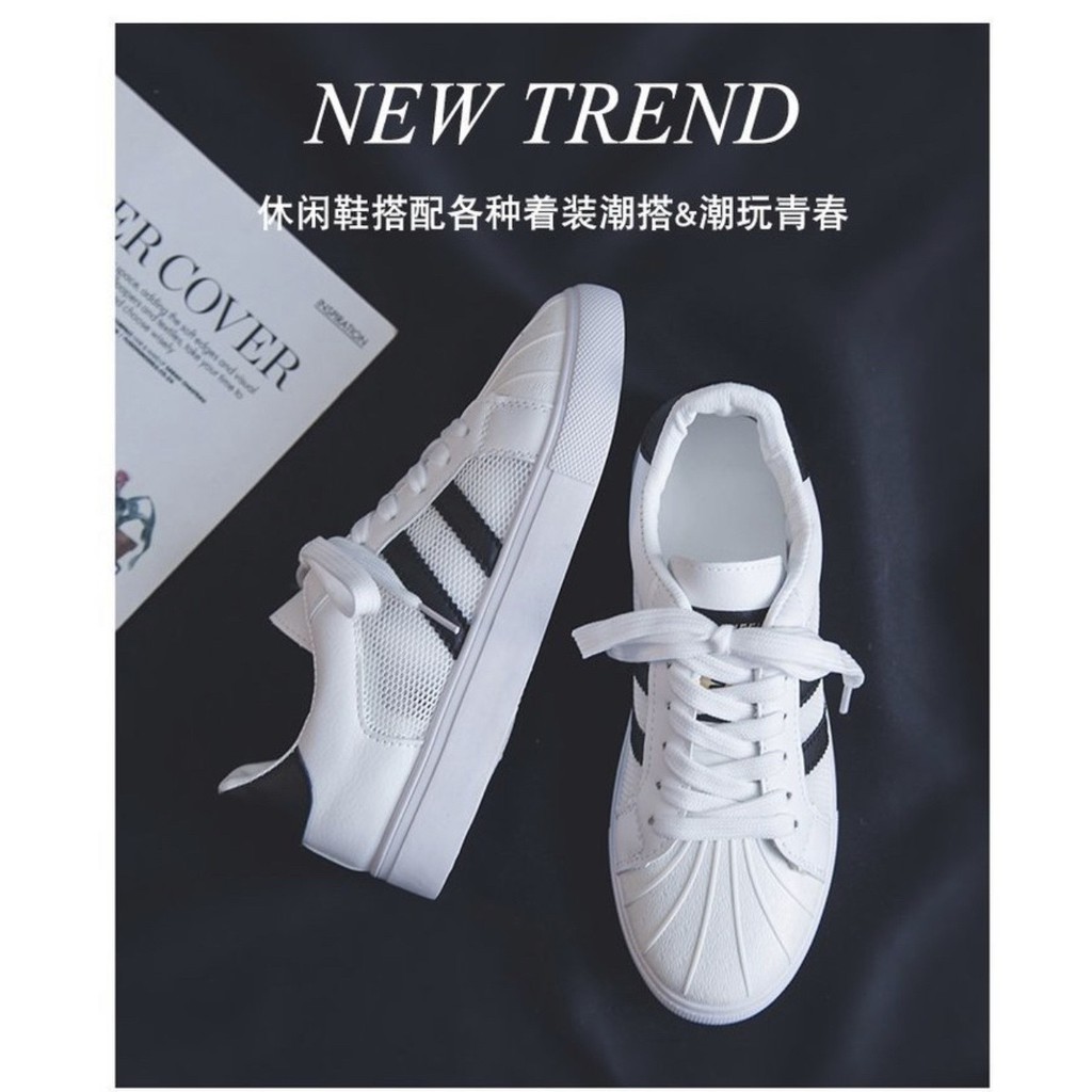 XẢ KHO (S99) Giầy thể thao nữ phối lưới 2 kẻ đen (mã 577)