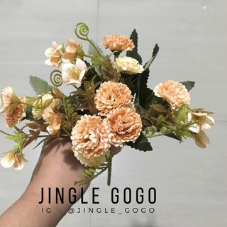 ☊ Bó Hoa Cúc Giả Mini Trang Trí Tiệc Cưới ♥