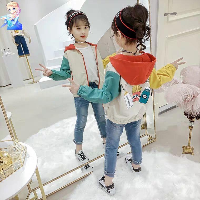 Áo Khoác Mỏng Phong Cách Phương Tây Thời Trang Xuân Thu Năm 2021 Cho Bé Gái