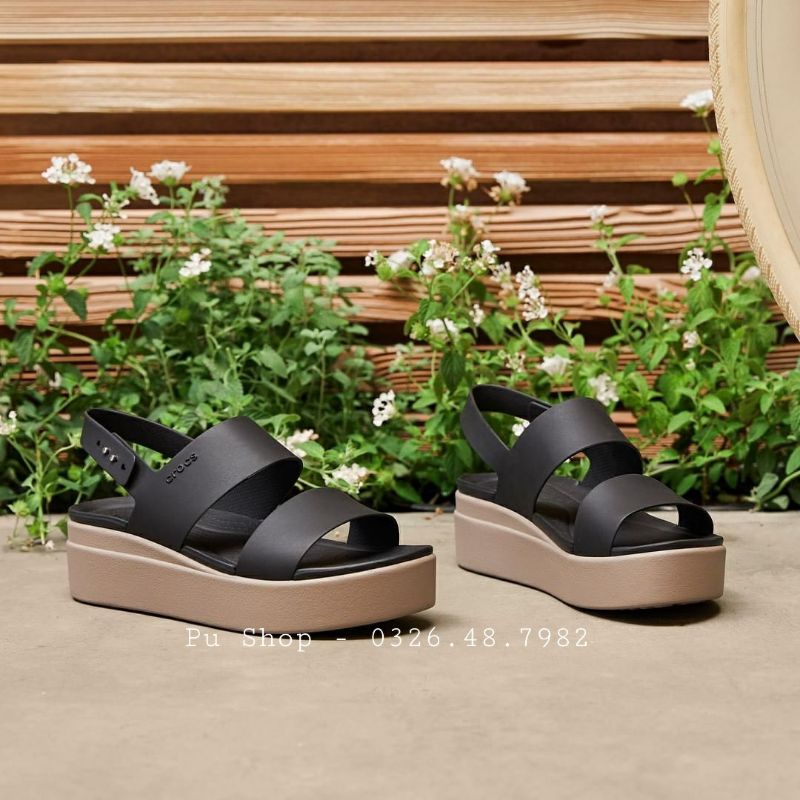 [Quảng Châu] Sandal Cross Nữ Đế Xuồng Siêu Êm - Giày Xăng Đan Nữ Đế Cao Cross Brooklyn Low Wedge