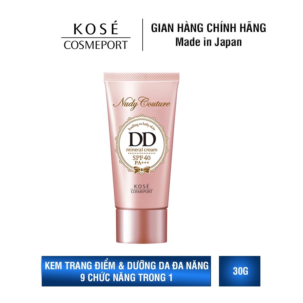 Kem trang điểm Kosé ,DD 9in 1 Cosmeport Nudy Couture Mineral DD Cream SPF40/PA +++