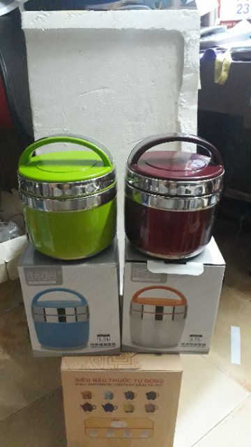 CÀ MÊN ĐƯNG THỨC ĂN 2 LÓP GIỬ NHIỆT CAO CẤP Giảm 15k