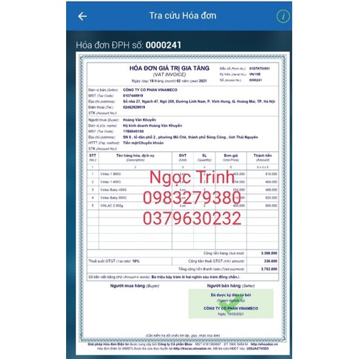 Sữa vinlac số 2 lon 900g