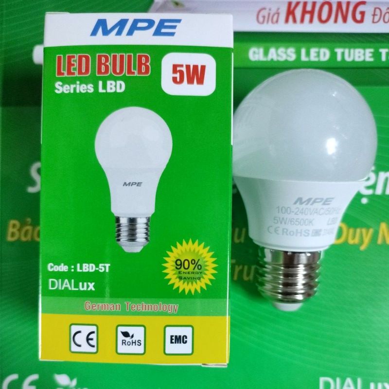 Bóng đèn led bulb tròn 5w