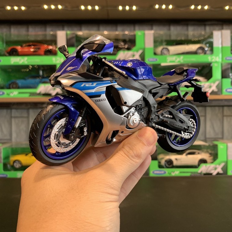 Mô hình xe mô tô YAMAHA YZF-R1 tỉ lệ 1:12 hãng MSZ