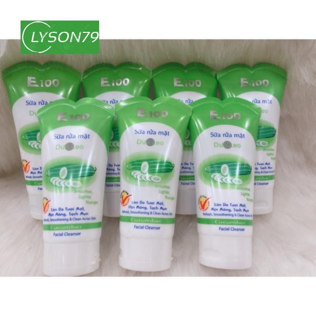 Sữa Rửa Mặt E100 Dưa Leo Dưỡng Da Mịn 100g