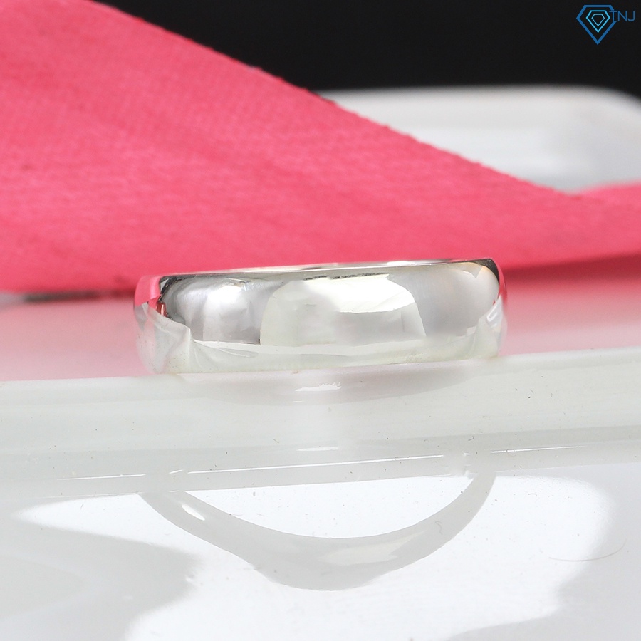 Nhẫn nam bạc thật tròn trơn cá tính khắc tên theo yêu cầu NNA0202 - Trang Sức TNJ