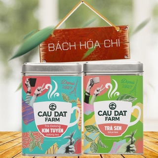 Trà lài / sen / olong cầu đất hộp thiếc 100g