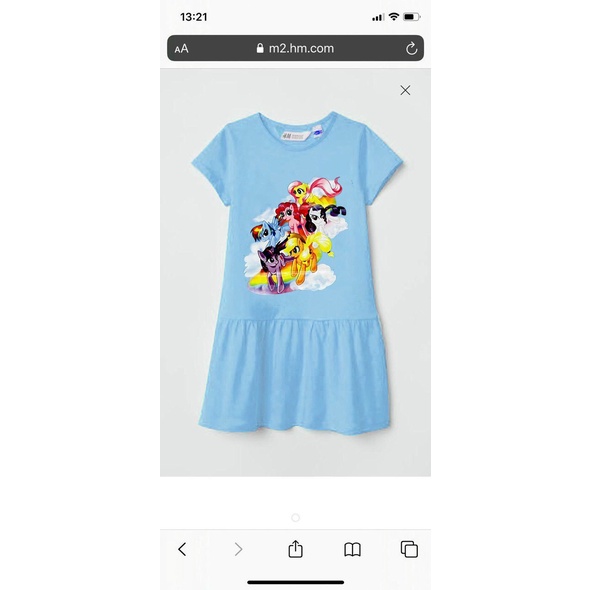 Đầm HM thân dài hình ngựa Pony, Mickey dễ thương cho bé gái 2-10T