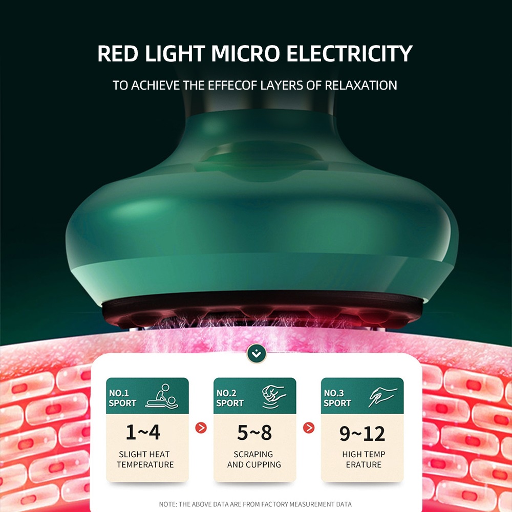 Máy giác hơi FOREVERLILY 6/ 12 bánh răng massage 45-50°c sưởi ấm thư giãn cơ bắp chăm sóc sức khỏe hiệu quả