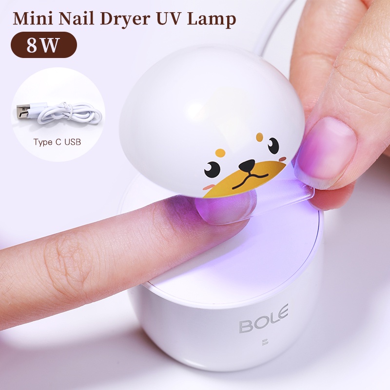 Đèn hong khô sơn móng tay uv mini UR SUGAR 8w kèm cáp usb tiện dụng chất lượng cao
