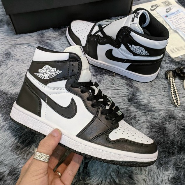 [ 𝐒𝐀𝐋𝐄 ĐẬ𝐌] Giày JORDAN PANDA 1;1 , giày jordan đen trắng, giày jd Cổ Cao Nam Nữ Hot Trend 2021