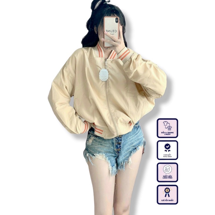 [ HÌNH THẬT SP SIÊU ĐẸP ] Áo Khoác Bomber Nữ STADIUM - ĐĂNG QUANG CLOTHER