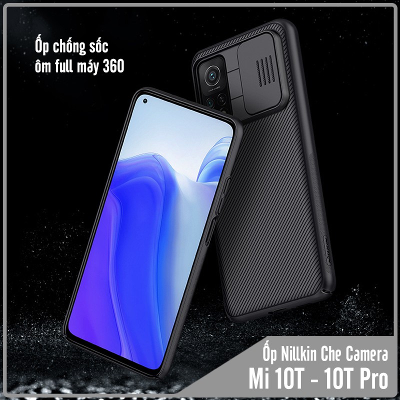 Ốp lưng cho Xiaomi Mi 10T - Mi 10T Pro - Redmi K30S Nillkin CamShield che camera