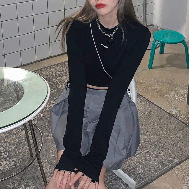 Áo Thun Tay Dài Thiết Kế Thời Trang Thu Đông Mới Cho Nữ áo phông nữ JL-TX-08