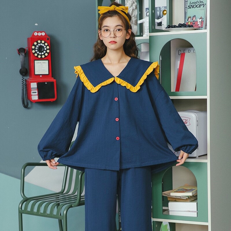 Bộ ngủ pizama bèo - Chất thun gân - Dành người dưới 55kg | BigBuy360 - bigbuy360.vn