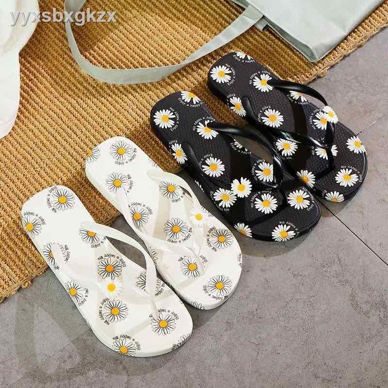 Dép kẹp nữ-Dép xỏ ngón hoa cúc- trắng,đen(36-40)