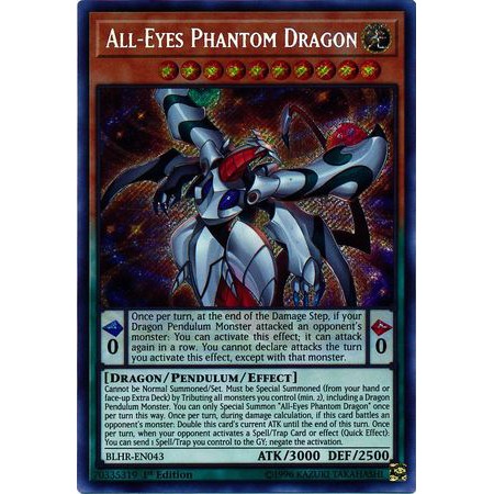 Thẻ bài yugioh: All-Eyes Phantom Dragon - BLHR-EN043 - Secret Rare 1st Edition