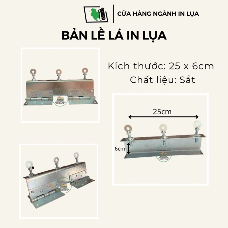 Bản lề định vị khung in lụa, gắn bàn in lụa