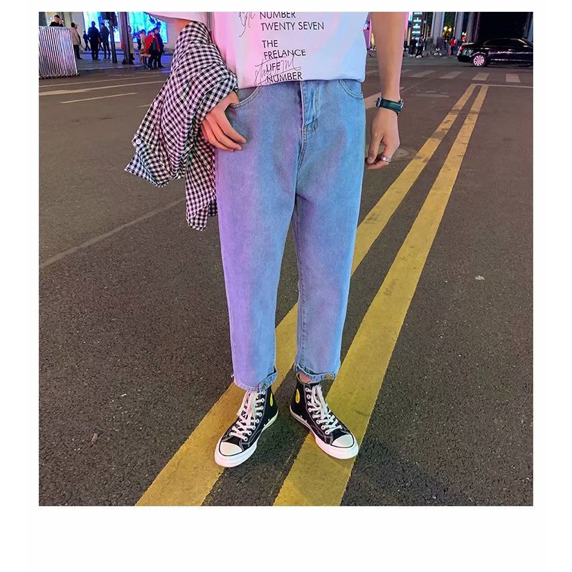 Quần Jeans Nam - Quần Baggy Nam Thời Trang Unisex - Phong cách thời trang hàn quốc